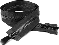 EXIN DEHCEN 70 cm-es Fekete Cipzár #8 - Kétirányú Szétnyitható Cipzár Kabátokhoz, Dzsekikhez, Táskákhoz és Ágyneműhöz - Varrási Kellék 1