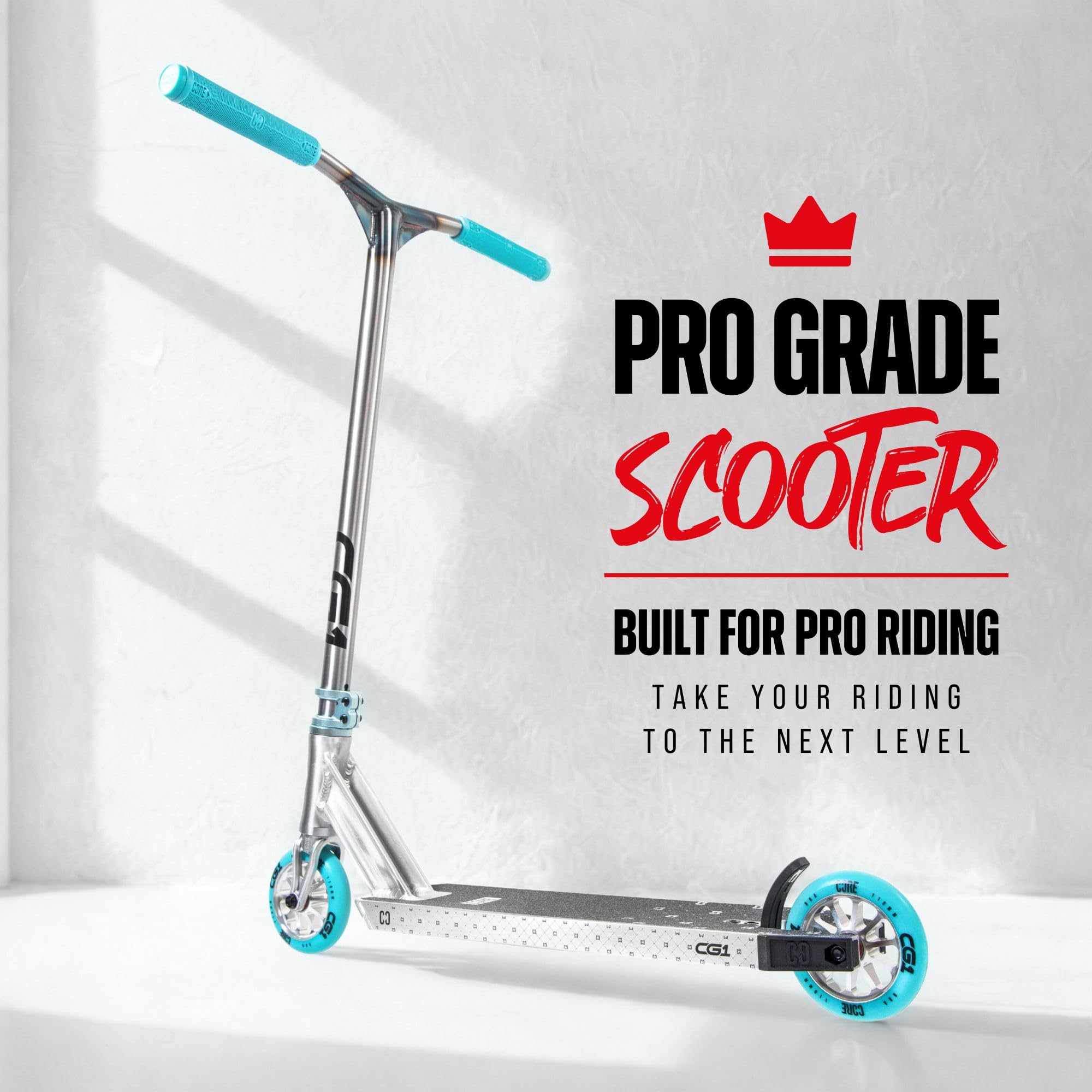 CORE CG1 Trottinette acrobatique – Trottinette acrobatique pour enfants à partir de 8 ans, tours de freestyle débutants à avancés avec roues de 110 mm – Trottinettes professionnelles pour adolescents