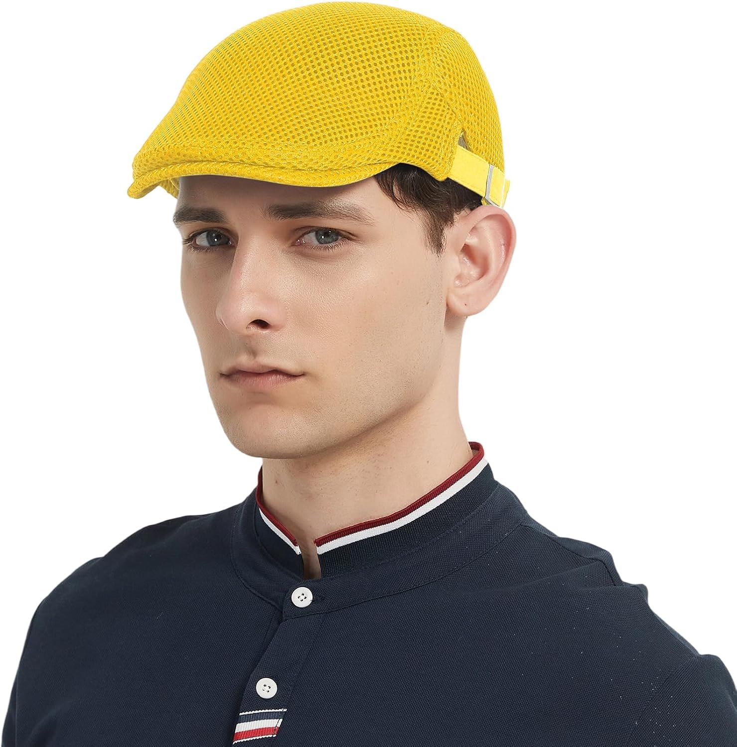 Breathable Mesh Newsboy Hats for Men-Summer Beret Ivy Caps for Golf Hiking Running Outdoor Activities Casual Style - Image 4