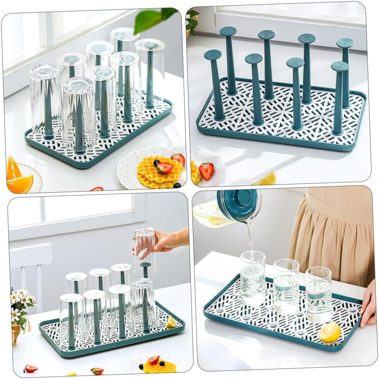 1pc Creative Glass Cup Drying Rack Stable and Practical Cup Drainer Stand for Home Use Space-Saving Design Made of Material for Organizing Mugs