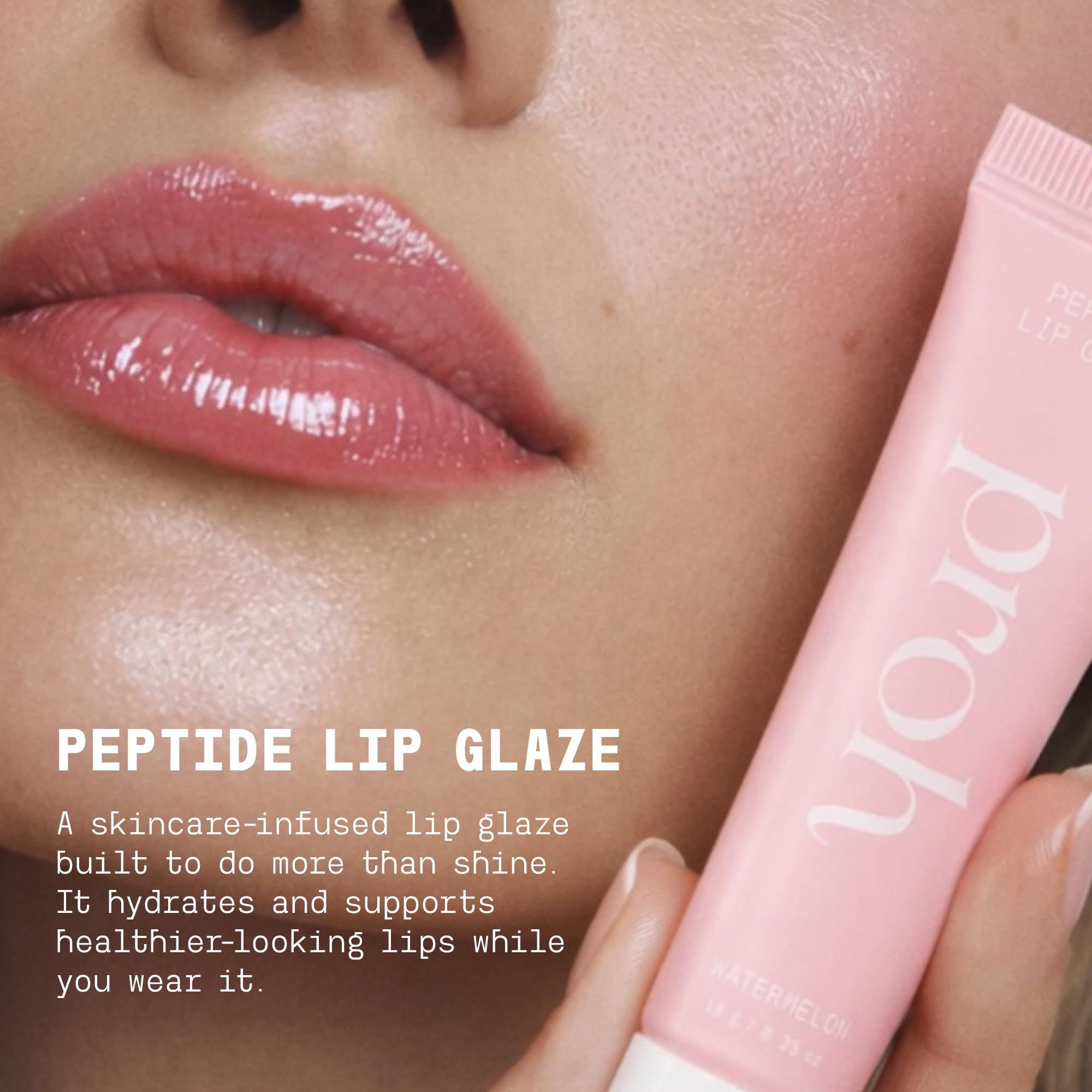 Peptide Lip Glaze Hydrating Gloss Balm with Lip-Plumping Care