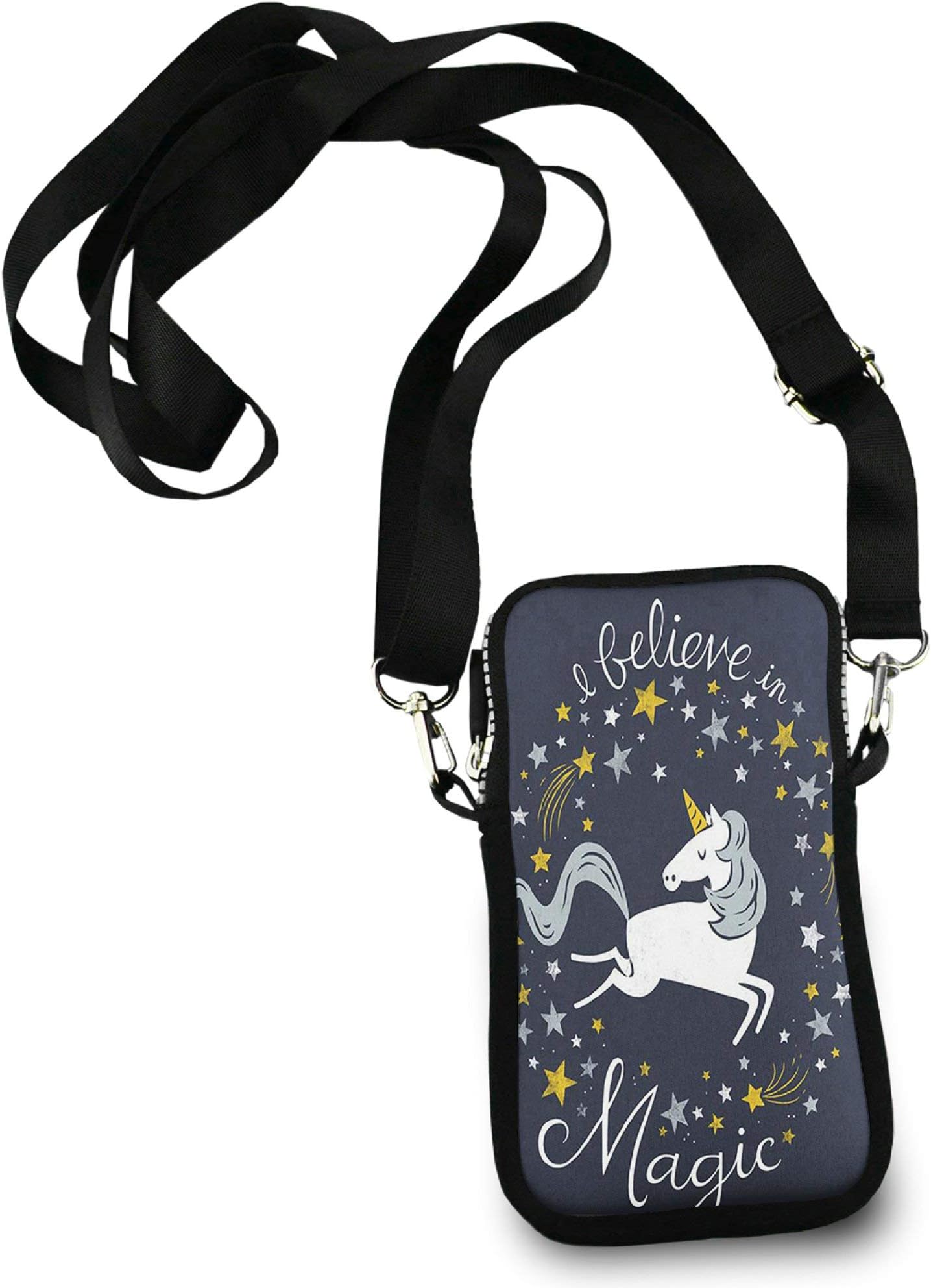 ESTLISS Cell Phone Wallet Purse - Cute Unicorn - Small Smartphone Crossbody Bag Messenger Bag with Adjustable Straps for Teen Girl