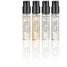 Leather Vintage Label Discovery Set by Tru Western, Set of 4, Including Leather No. 1, No. 2, No. 3, and No. 4, Masculine Fragrance Gift Set