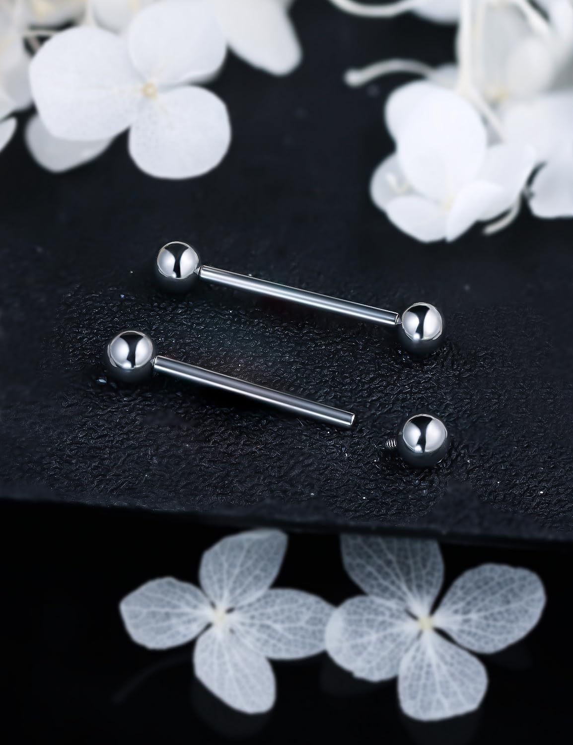 F136 Titanium 16/14/12/8/6/4/2G Internally Threaded Nipple Tongue Ring Industrial Bridge Prince Albert Piercing Jewelry Earrings 14/16/19/30/35/38/40mm Bars Barbells for Women Men - Image 4