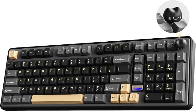 YUNZII B98 Pro Teclado Gaming Mecánico Inalámbrico (Negro