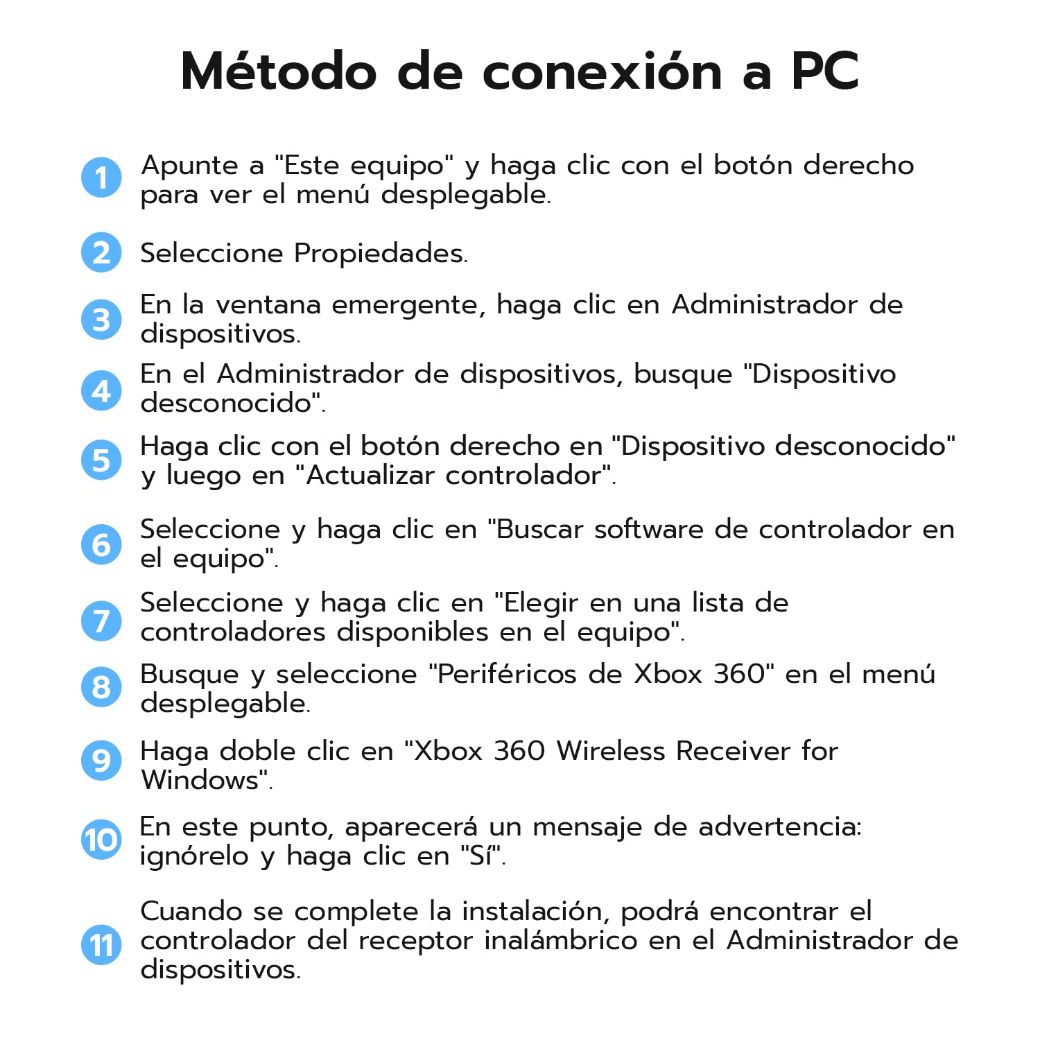 Mcbazel Adaptador de Receptor inalámbrico inalámbrico USB 2.0 para Microsoft Xbox 360 Desktop Pc Laptop Gaming,Receptor Xbox 360 - Negro