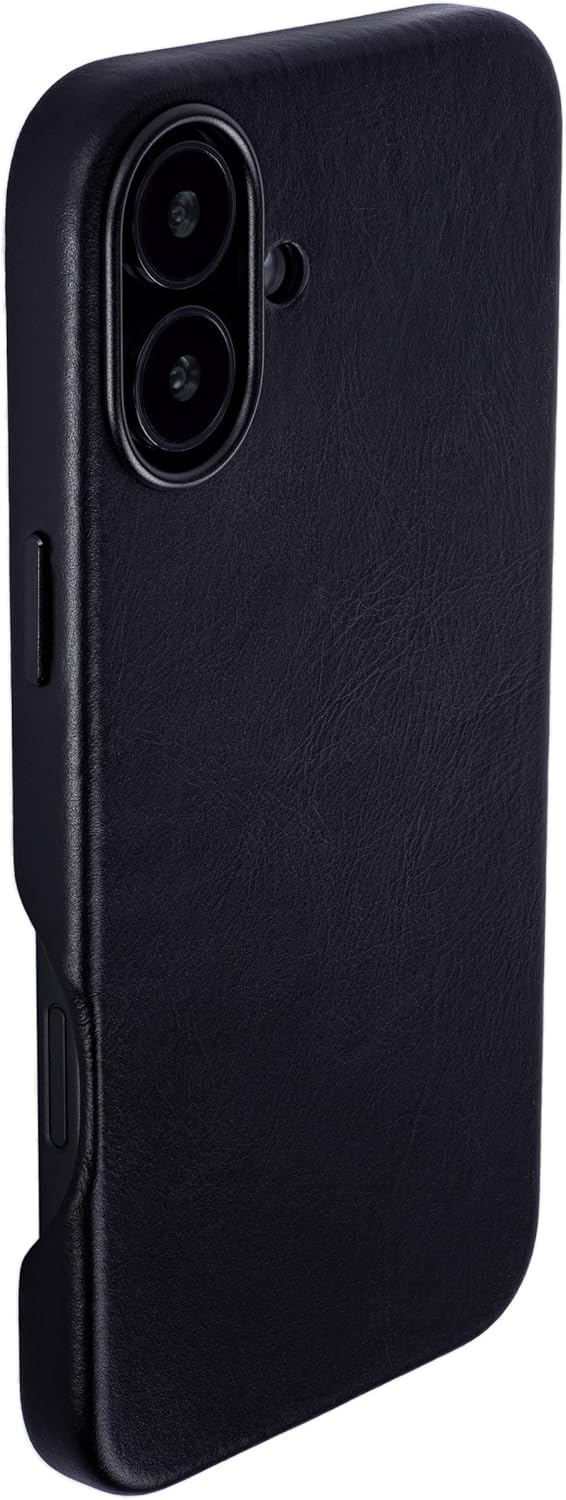 Dockem Genuine Leather Case V2 for iPhone 16 Plus with Full Camera Control Cutout, Compatible with MagSafe (MSGL, Brown)