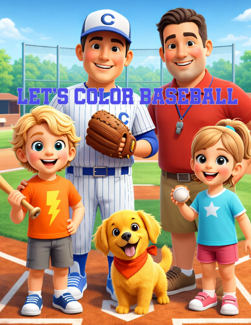 Let's Color Baseball! (Baseball for Kids)