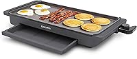Vista 1 de GreenPan Advanced 10.5”x 20” Electric Griddle with Warming Drawer, Healthy Ceramic Nonstick PFAS-Free Coating, Temperature Control, Easy and
