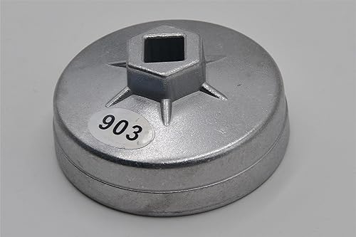 Miniatura 5 de Valman Llave de filtro de aceite de 14 flautas de 2.913 in Herramienta de extracción de aluminio para Benz, para, para Sprinter, para, para, para y