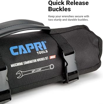 Capri Tools Wrench Roll Up Pouch Standard Pockets