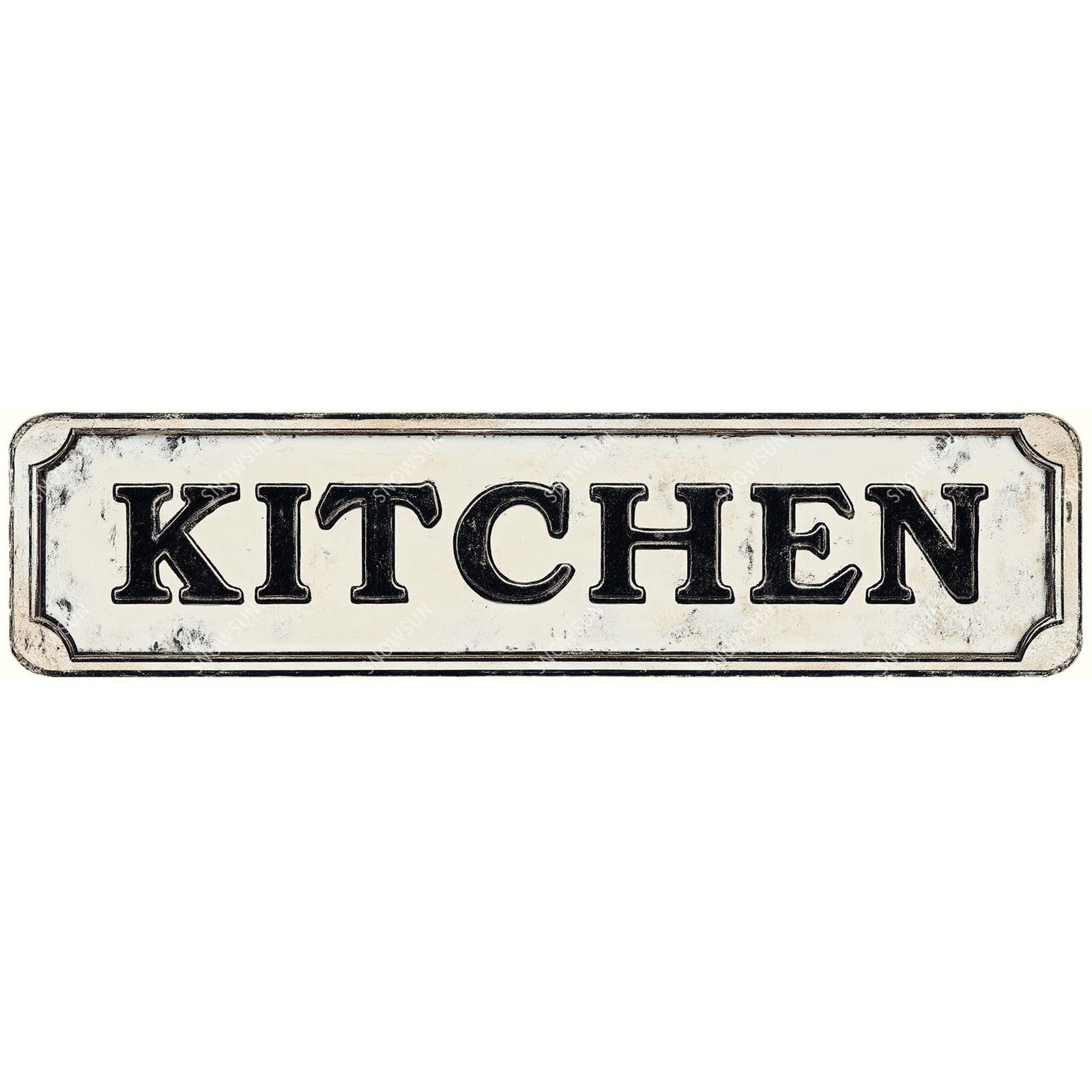 Kitchen Street Tin Sign Aluminum Metal Sign Wall Decor for Home Farmhouse Bar Cafe Fence Yard Decor 4x16 Inch
