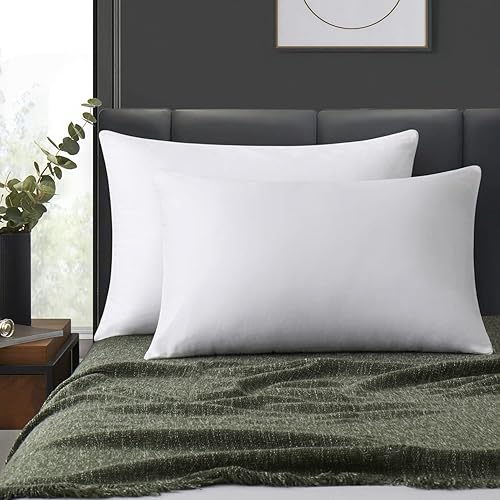 Fundas de almohada blancas con cremallera WAZ, Blanco