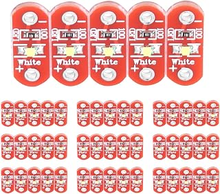 50 Piezas Lilypad LED de Color 40 MA Usable E Textil Cosible Electrónica Montado LED Kit para 3 a 5 V (0,63 X 0,24 X 0,09 pulgadas)