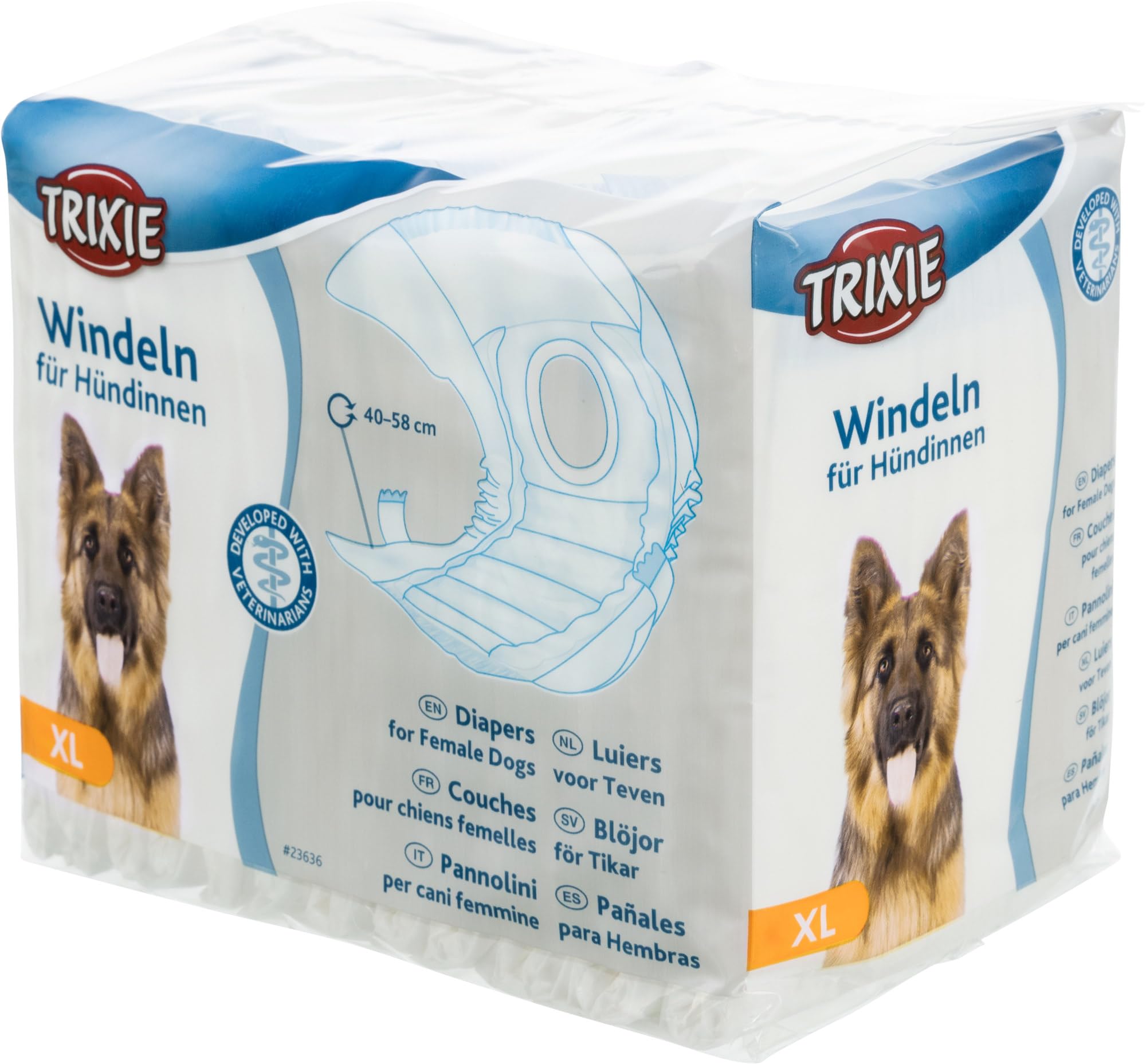 Trixie Diapers (Nappies) for Dogs, 12 Pieces, XL, Pcs