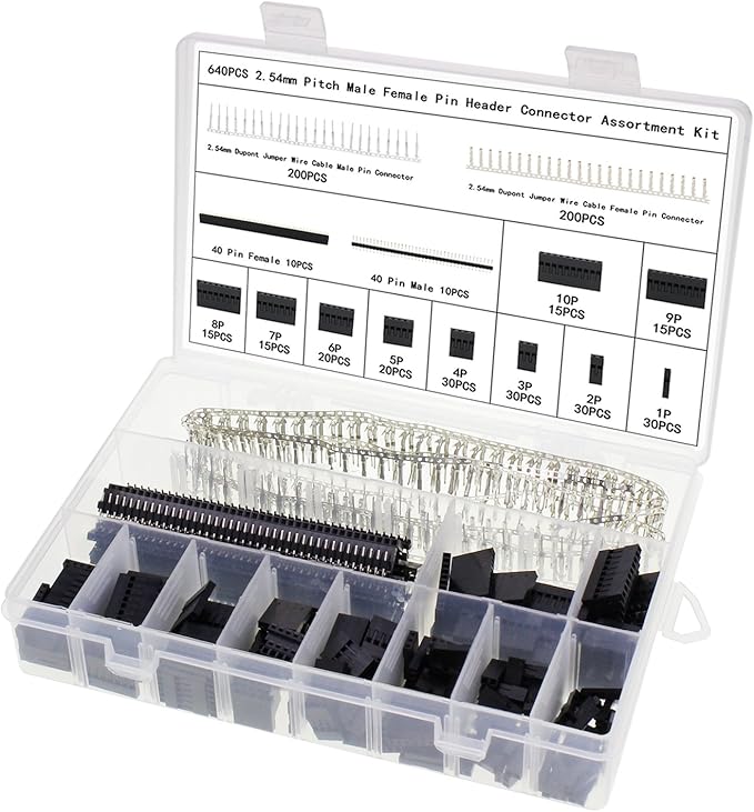 Aussel 2.54mm Pitch 40Pin Pin Head Connector Male and Female Plug