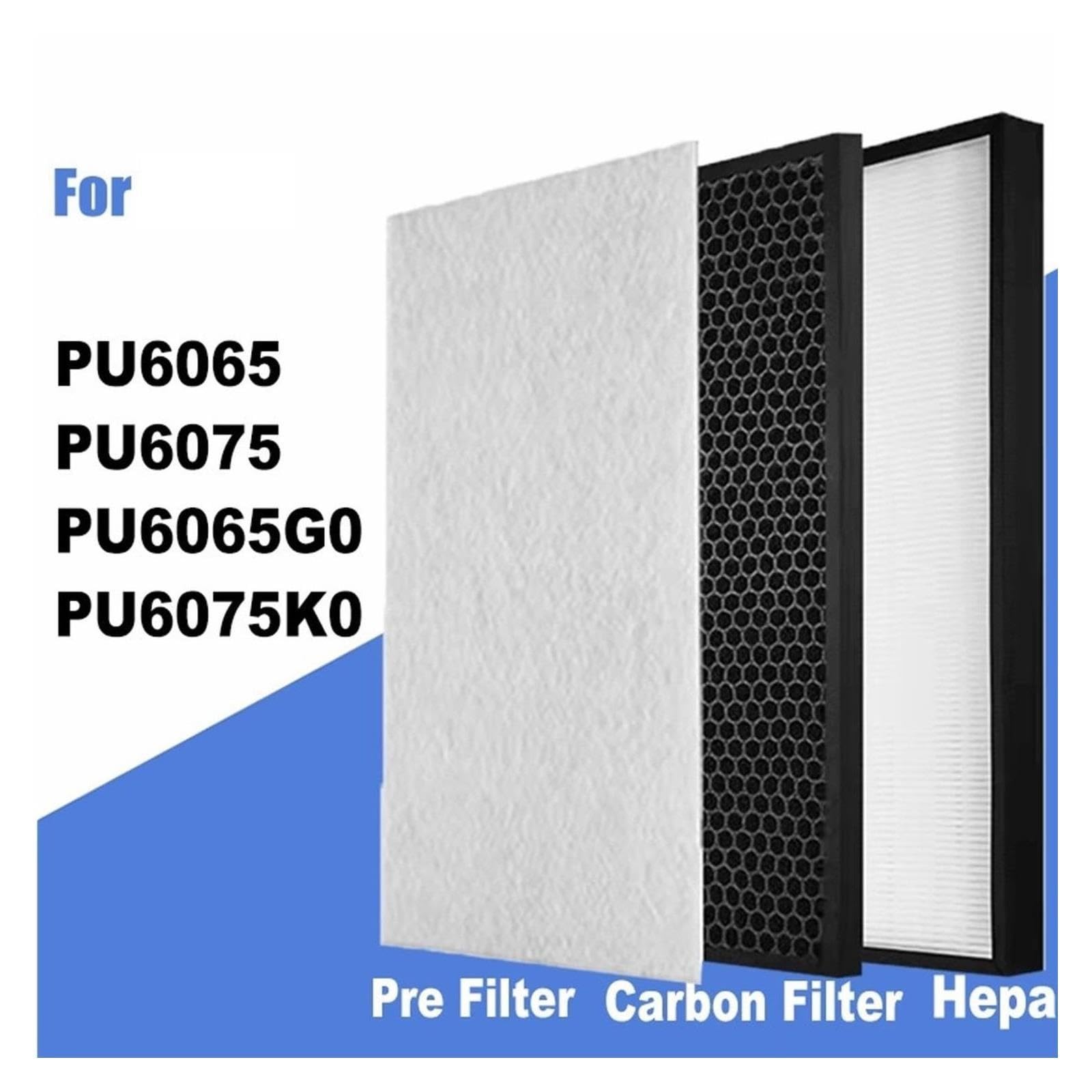 HEPA-Aktivkohlefilter For PU6065 PU6075 Luftreiniger-Ersatzteile Compatible With TEFAL XD6071 XD6061
