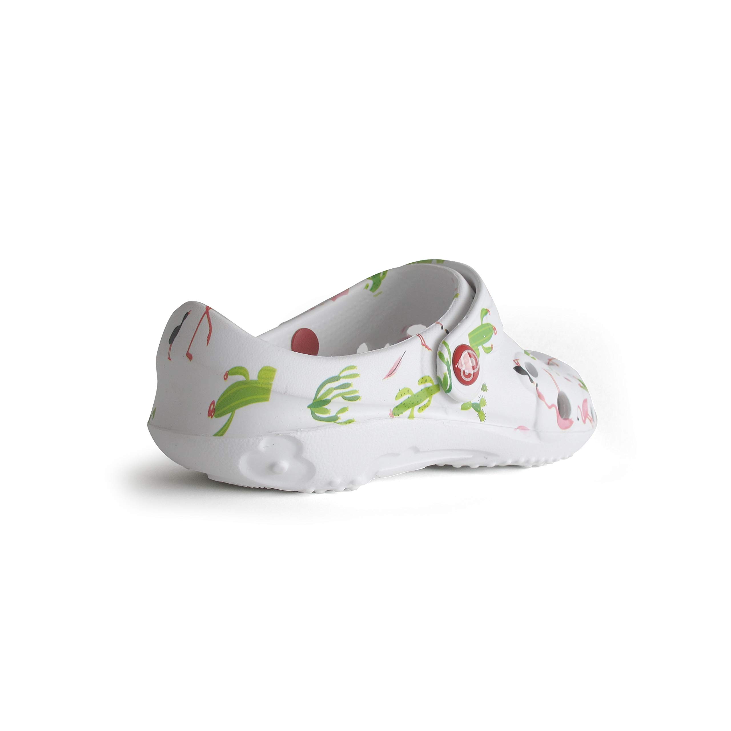 Schu'zz - Globule Imprimé - Sabot Plastique Femme - Confortable, Léger, Ultra Résistant - Certifié CE - pour la Maison et Activités de Plein Air