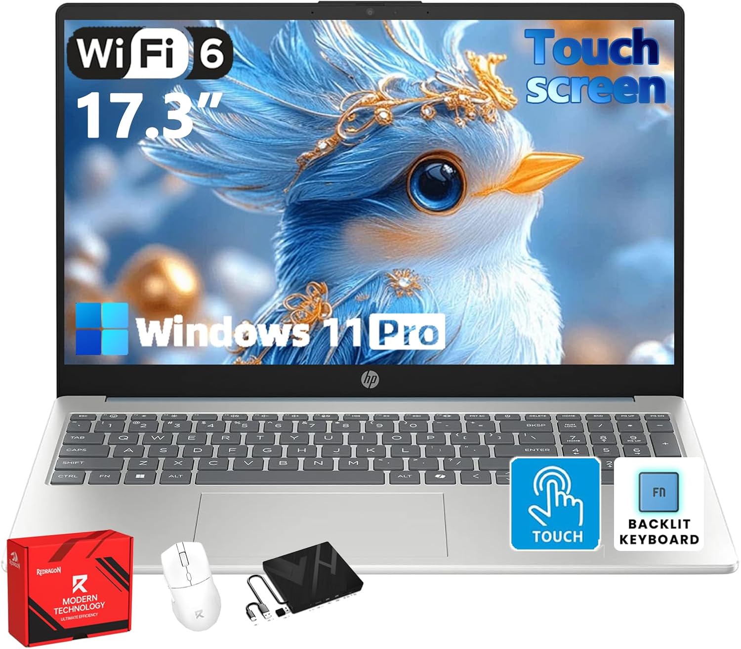 HP 17 Touchscreen Business Student Laptop – AMD Ryzen 5 7430U(4.3GHz Max) · HD+ …