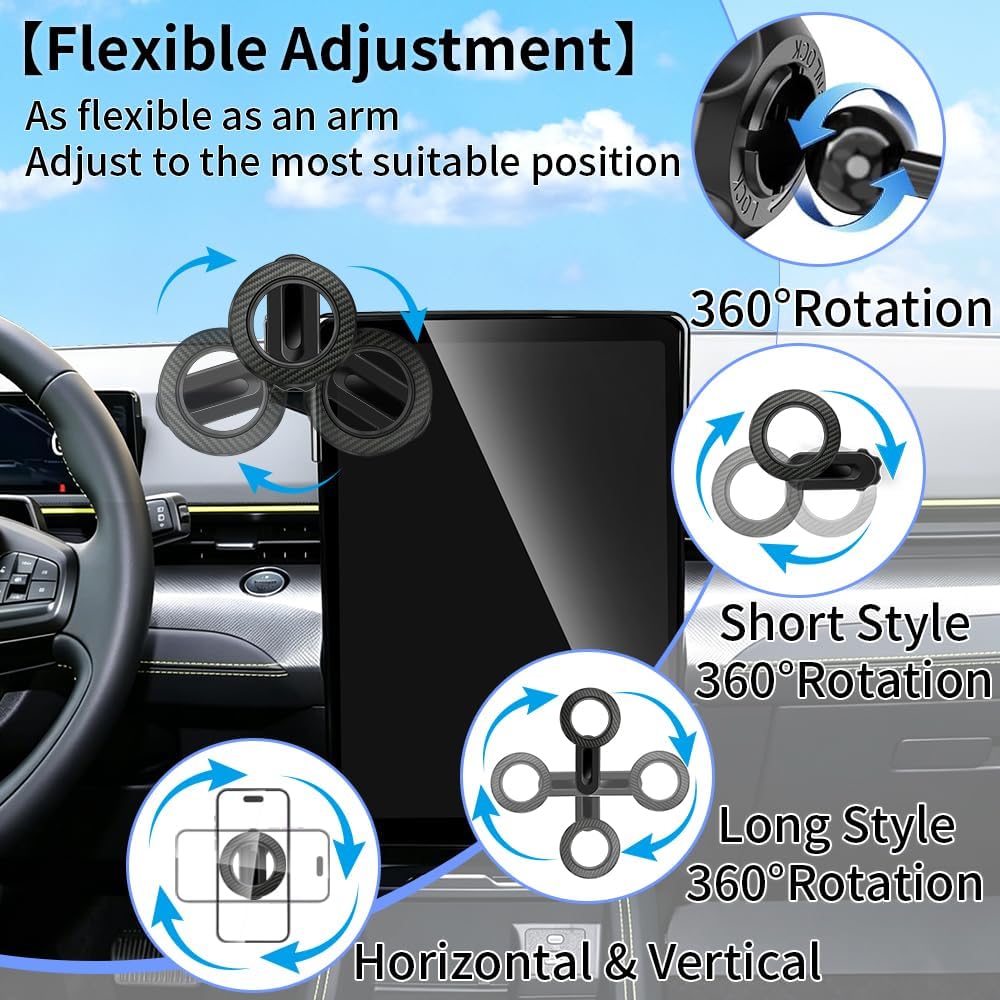 Car Phone Holder Mount for Ford Mustang Mach E 2021-2026 15-inch Screen image 5