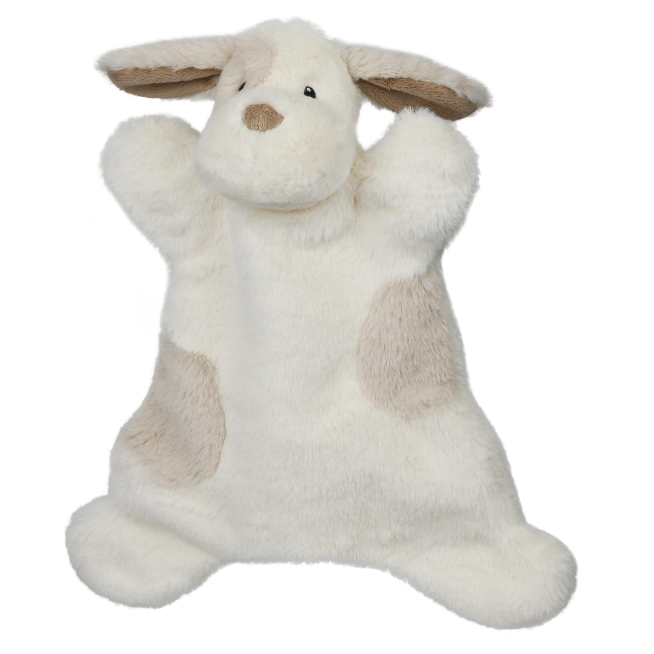 The Puppet Company - My Cuddly Puppet Cream Dog – miękka wygodna zabawka dla lalek – prezent dla noworodka, przytulanka – 340 mm