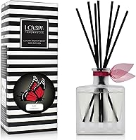 Vista 14 de LOVSPA - Set de difusor de junco, difusor de aceite con fragancia de grosella roja festiva y madera con varillas, accesorios de fragancia