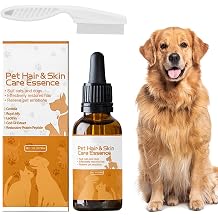 Pet Grooming Oil Pet Grooming Oil for Dogs & Cats Detangles Reduces Hair Breakage Shiny & Silky Coat Nourishes Coat with Collagen & Natural Oils - Leave-in Formula 30 ml