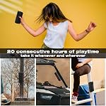 Dprofy Pro Haut-parleur portable de golf magnétique Bluetooth - Imperméable à l'eau sans fil IPX6/Shockproof 3rd Génération pour le chariot, 24 Heures de jeu, accessoires et cadeaux (noir)