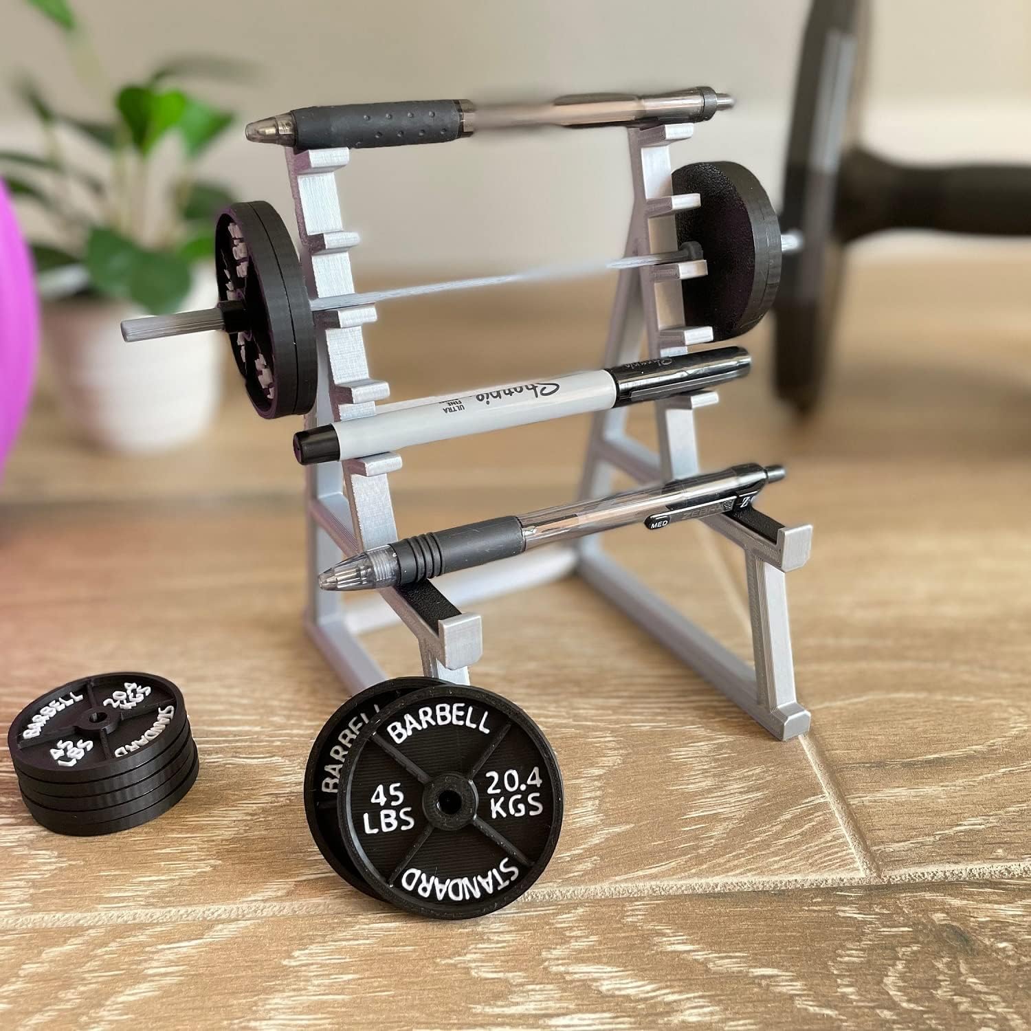 amazon-hyoiio-squat-rack-pen-holder-mini-squat-rack-ornaments