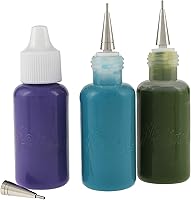 Vista 4 de Creative Mark Flo Line - Botella aplicadora de punta de precisión con puntas de acero inoxidable, para pintura artística, medios fluidos, tinta