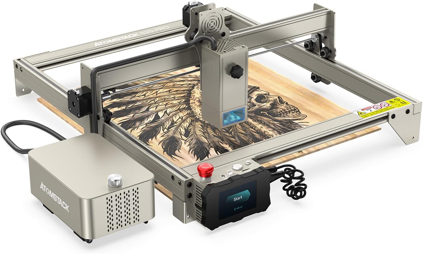 Norheim Laser Engraver 20W Output Power, 130W Laser