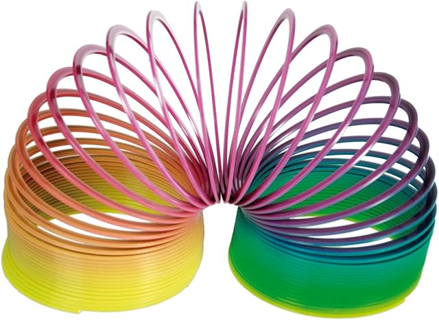 Zabawka dla dzieci/Tęczowa spirala/Materiał : tworzywo sztuczne o wysokiej odporności/Wymiary : 10 x 10 cm