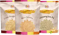 Kit Potencial Vital PRO Ca.Nuts — Maca Peruana, Ginseng e Fenn.-Greek Pó | Performance e Energia Natural