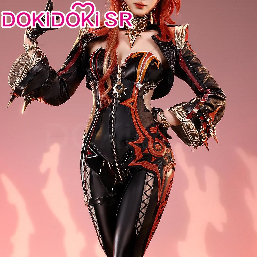 KIRA KIRA Mavuika Cosplay Costume Doki-SR Game Mavuika Cosplay Halloween Costume Outfits (L)