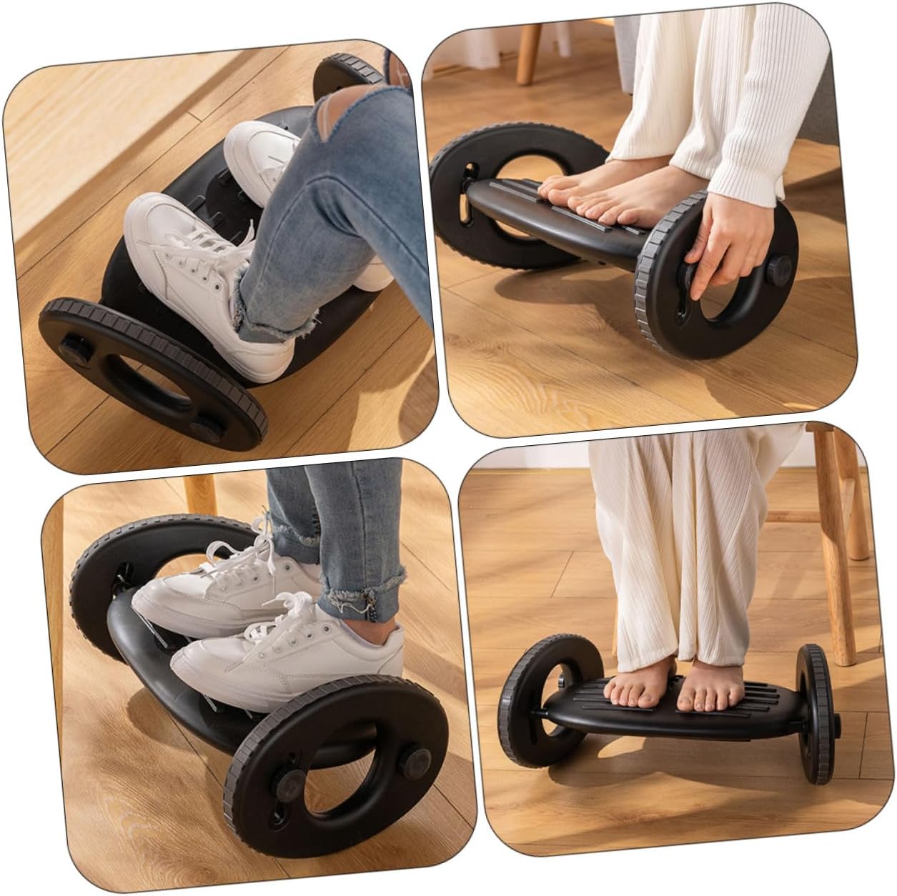 Adjustable Foot Rest Stool for Office Ergonomic Under Desk Footrest for Pressure Relief Comfortable Foot Stool for Work Boys and Girls Easy to Clean Design