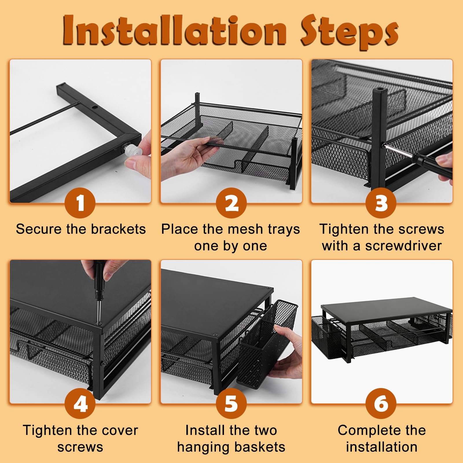 Supporto per monitor regolabile in altezza con portapenne, organizer da ufficio in metallo robusto, ripiano da scrivania per laptop, tastiera, monitor, spazio per accessori da ufficio