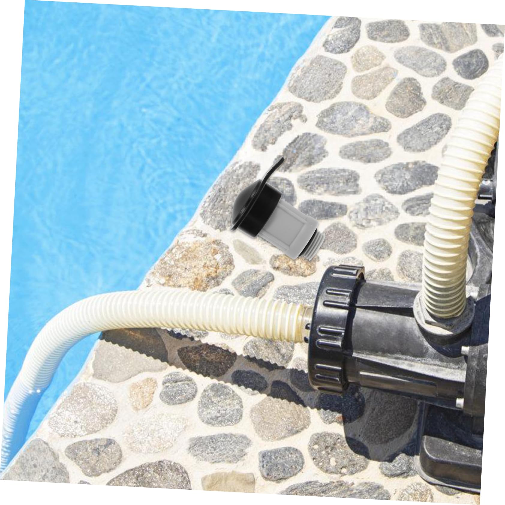 Abaodam 5 Stück Pool Luftventil Ersatz mit Kappe Hochleistungs Luftventil für Oberirdische Pools Kompatibel für Verbesserte Luftzirkulation Wasserfluss Installieren Optimiert für Effektive