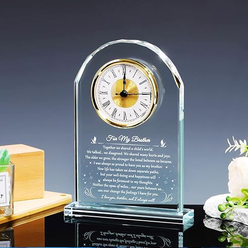 Miniatura 3 de YWHL Regalos significativos de cumpleaños para hermano adulto de parte de hermana, idea de regalos para el día del padre, recuerdo de reloj de