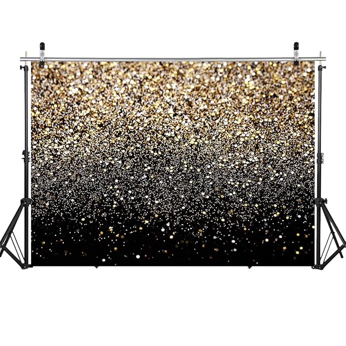 Buy WOLADA 15x10FT Gold Backdrop Glitter Backdrop Gold Spots Bokeh