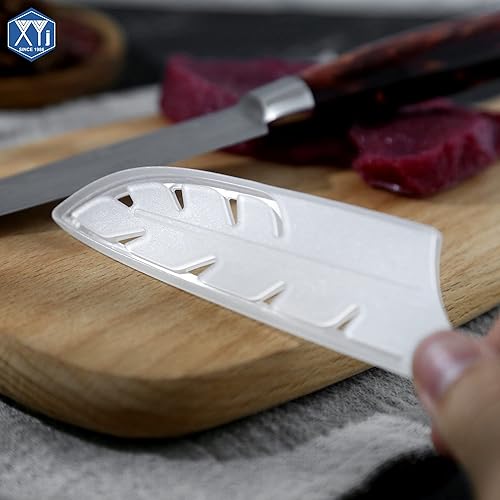Vista 272 de XYJ Juego de 2 fundas de cuchillo de seguridad para cuchillos, protector de borde, funda universal para cuchillos, chef, cuchillo de cerámica