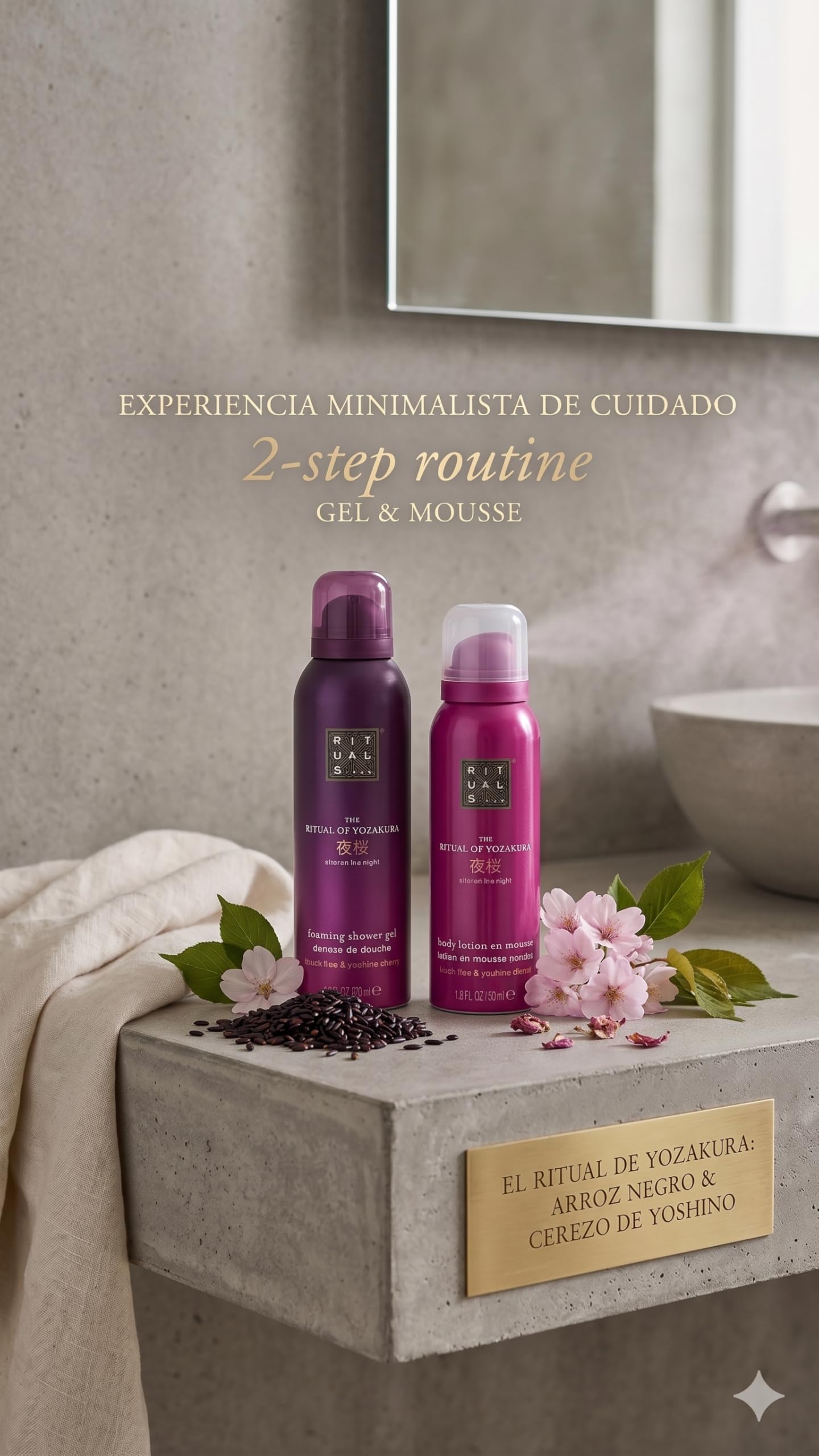 Rituals The Ritual of Yozakura Geschenkset 2x50ml – Duschgel & Körperlotion Mousse