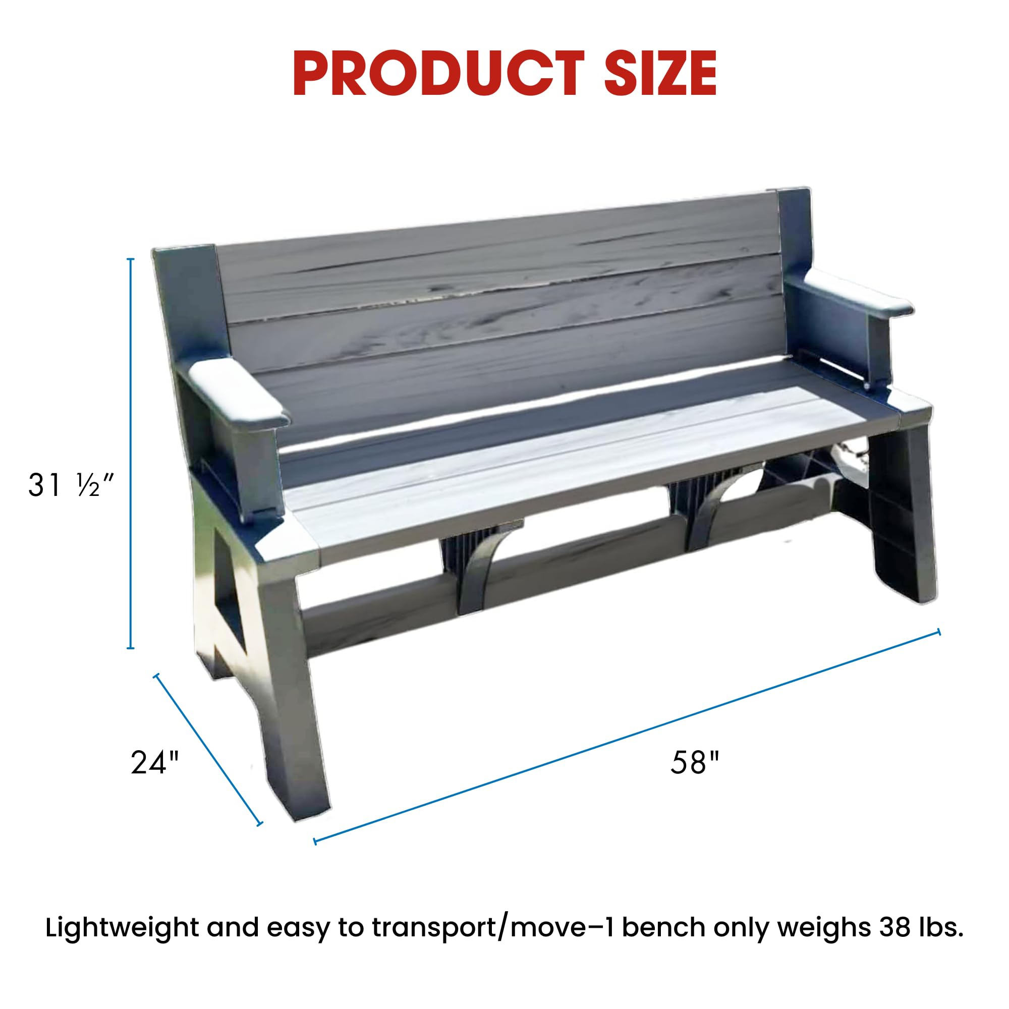 Amazon.com: Convert-a-Bench Gen 1 2in1 Outdoor Convertible