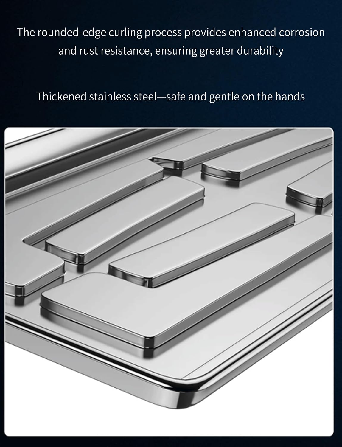 Air Conditioner Drip Pan, 304 Stainless Steel Drip Tray, External Unit Water Catcher with Drain Hose for Outdoor HVAC Units(200cm,93x44x3.5cm)