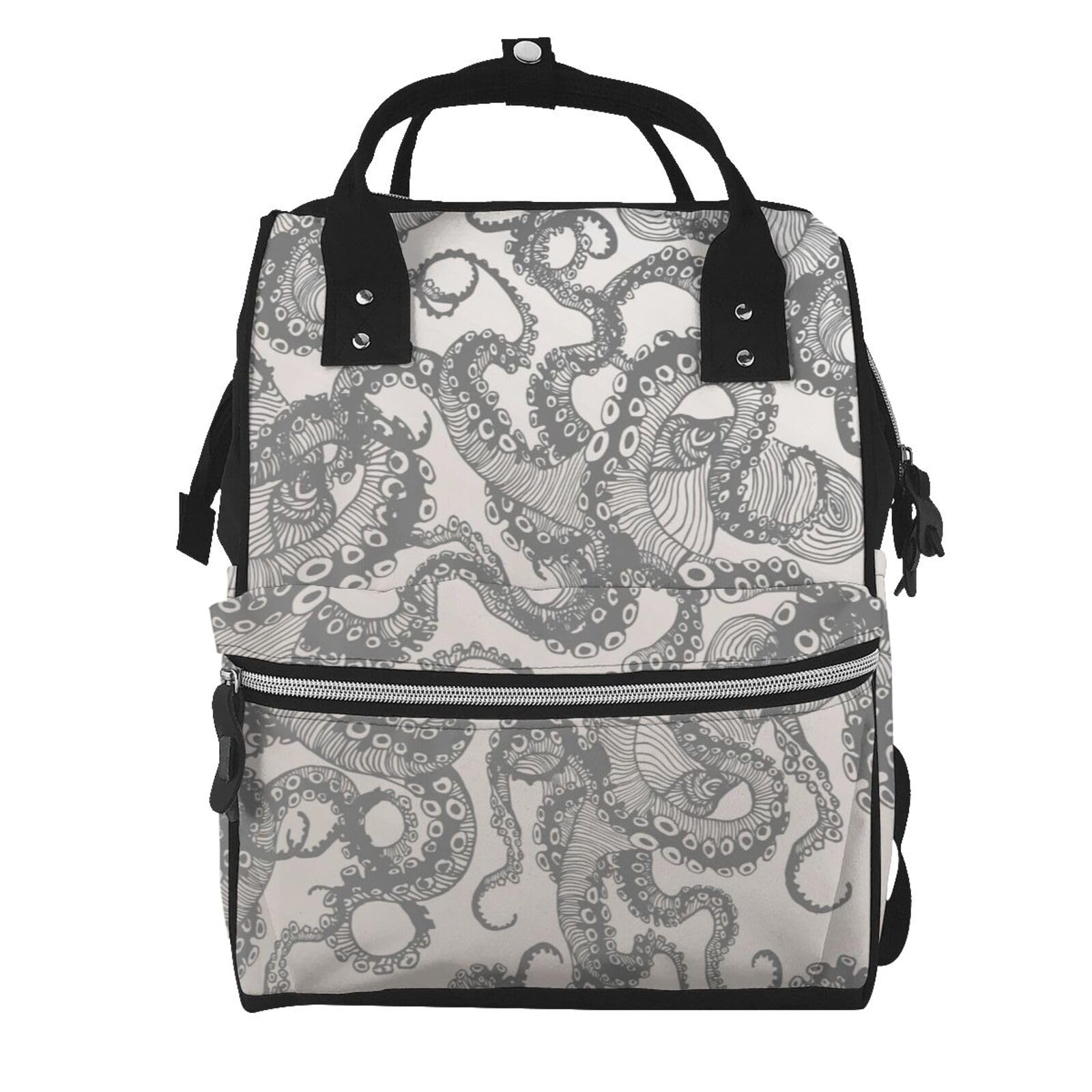 Sac à dos ordinateur portable imprimé octopus abstrait aux finitions soignées - 7