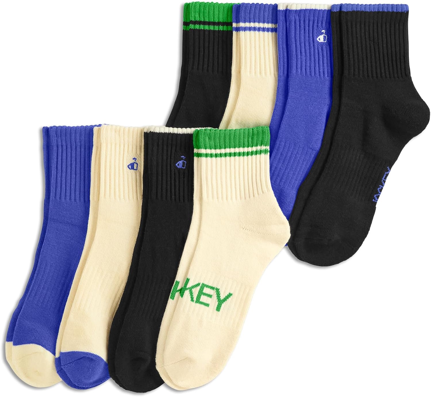 Jockey Men's Everyday Cotton Blend Quarter Socks (8-Pack)