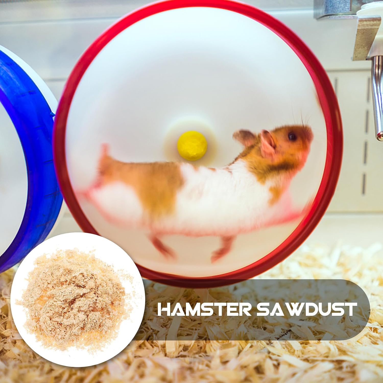 WOONEKY Small Animal Bedding Wood Shavings for Rabbit and Reptile Enclosures, 500g Pet Bedding Moisture Absorption and Warmth Features, for Guinea Pig, Hamster, and Chicken Coop Use
