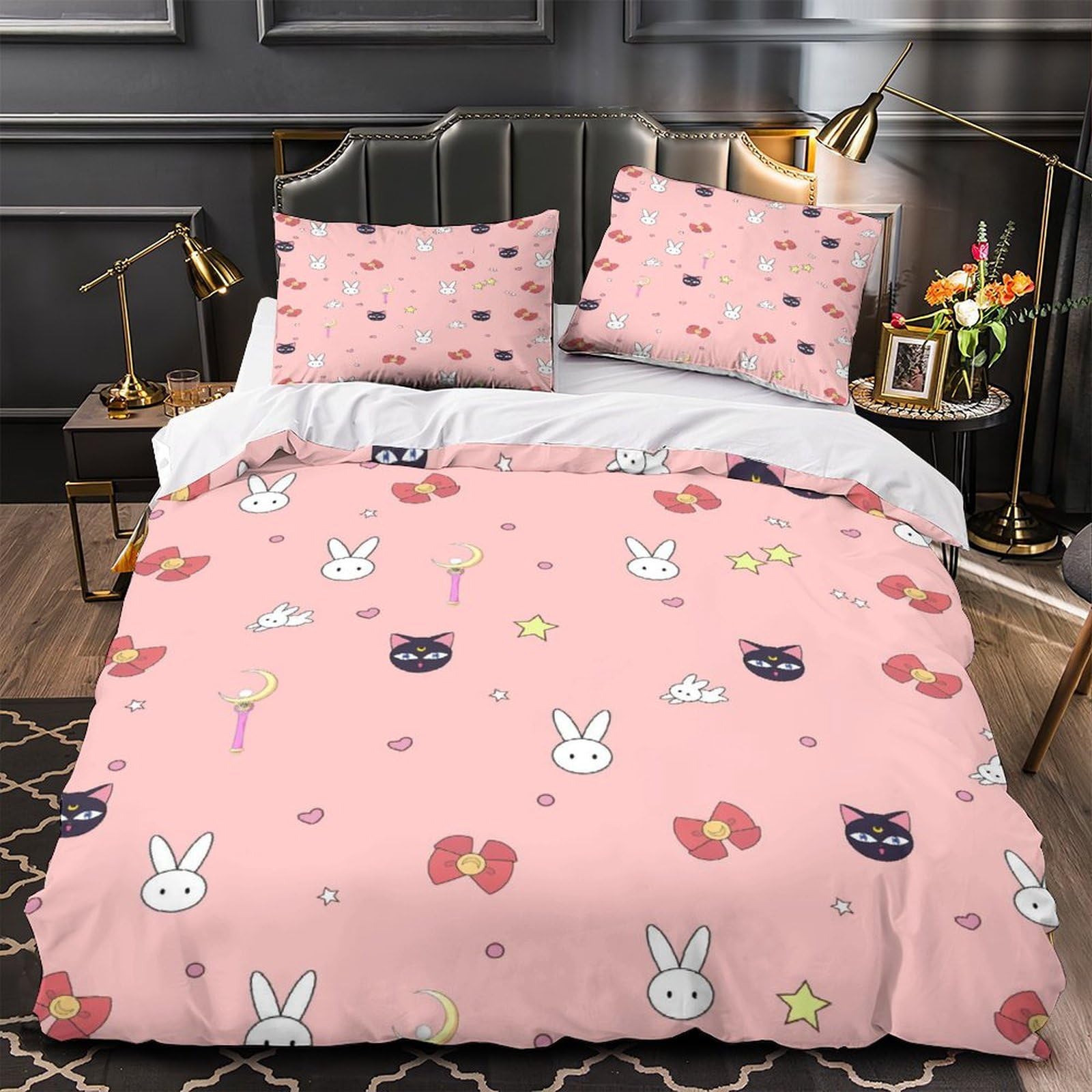 Housse de couette entretien facile et anti-plis pour lit garçon 220x240