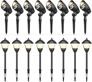 GOODSMANN Landscape Lighting Low Voltage Path Lights 2PK Pathway Lights