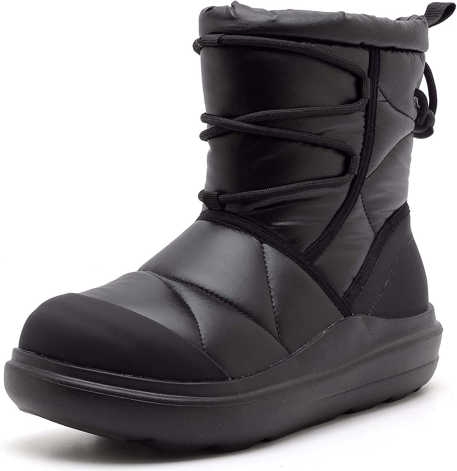 OKOMO Boots for Women Winter Snow Boots Warm Fur Lining Water Resistant Anti-slip Snow Shoes Comfortable Adjustable Straps Winter Shoes