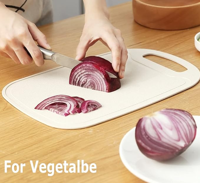 Set de 3 tablas de cortar mini cocina plástico con mango miniatura 5